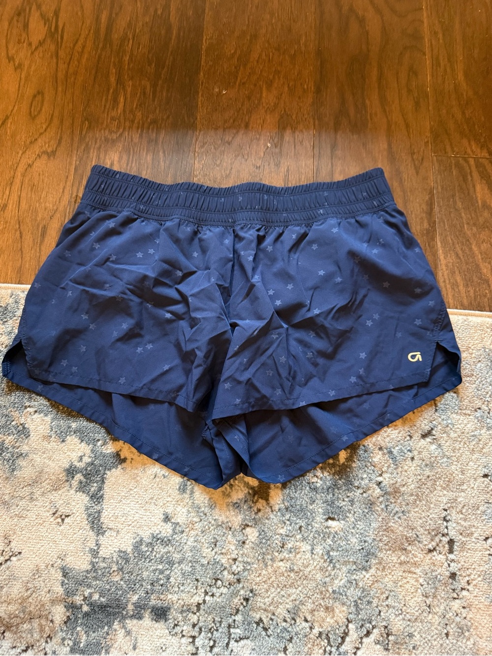 GAP Navy Athletic Shorts with Star Motif